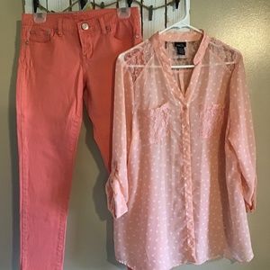Rue 21 Blouse and Capri Pants